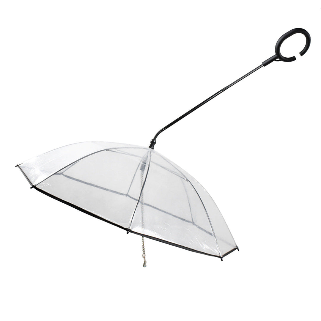 Transparent Adjustable Pet Umbrella – Keep Your Pet Dry and Comfortable