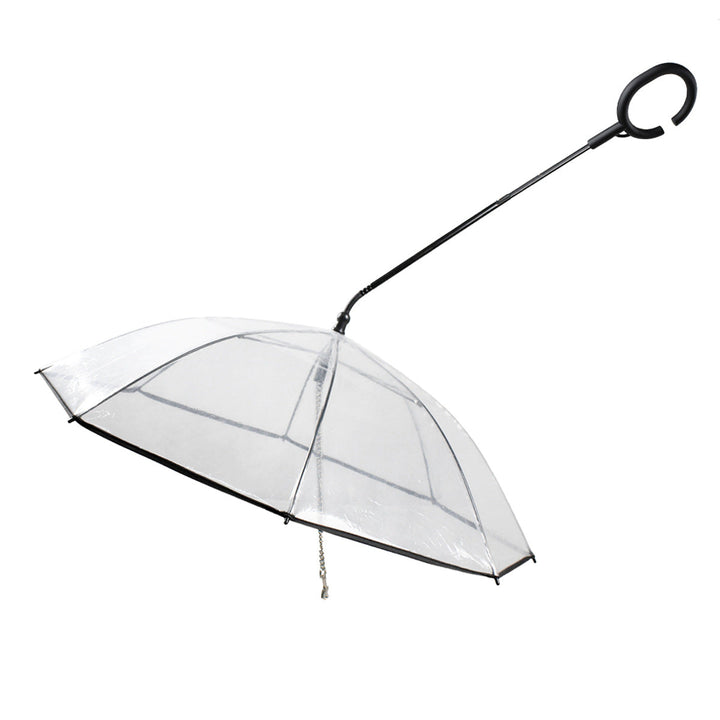 Transparent Adjustable Pet Umbrella – Keep Your Pet Dry and Comfortable