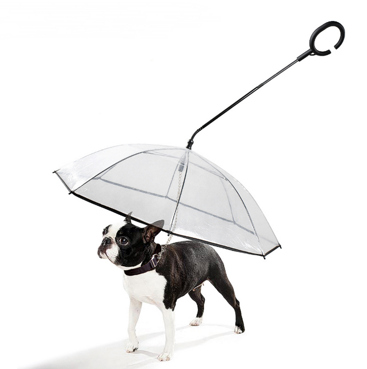 Transparent Adjustable Pet Umbrella – Keep Your Pet Dry and Comfortable