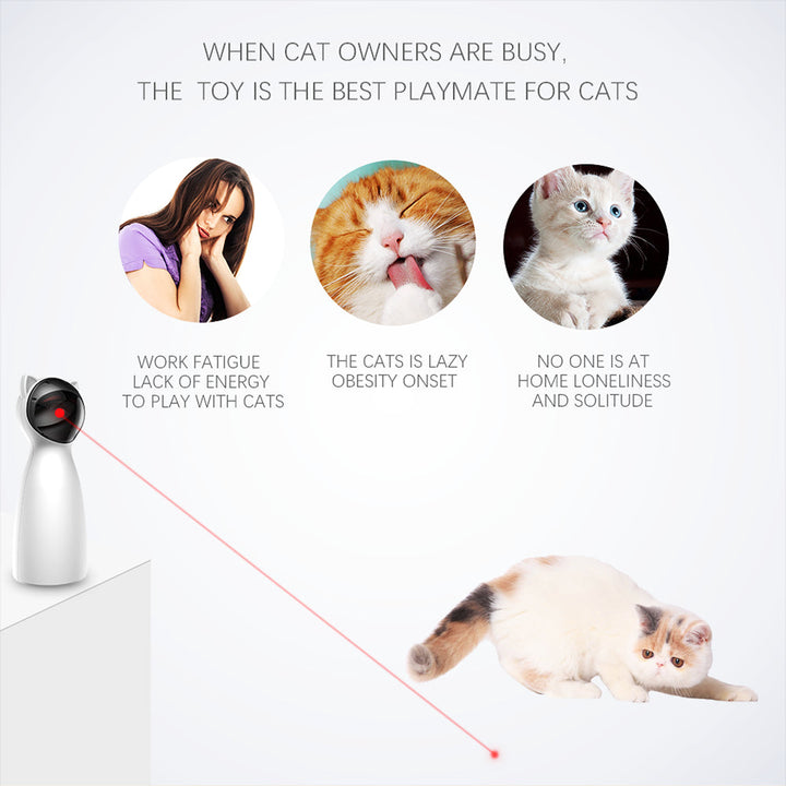 Creative Cat LED Laser Toy – Smart Automatic Fun for Cats