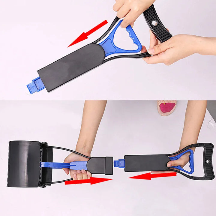 Foldable Pet Poop Scooper with Long Handle – Easy and Hygienic Waste Pickup