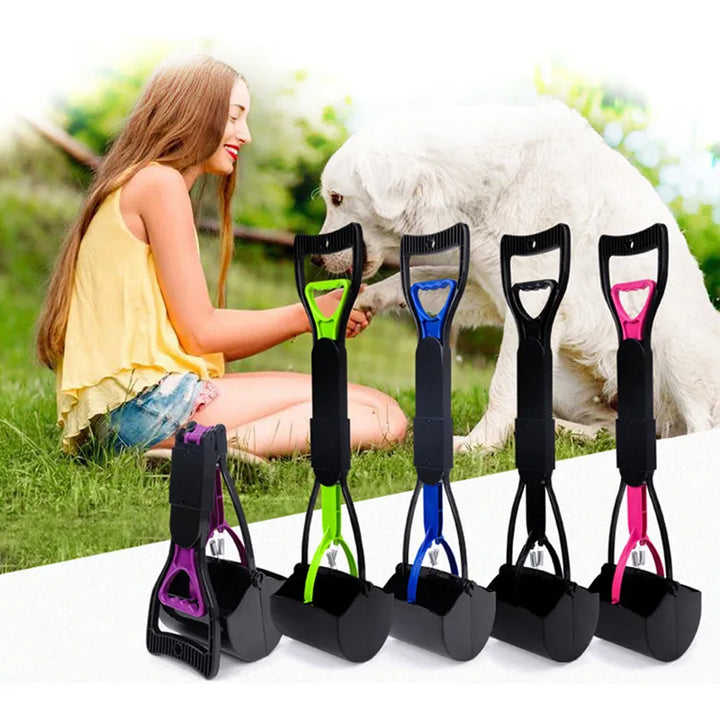 Foldable Pet Poop Scooper with Long Handle – Easy and Hygienic Waste Pickup