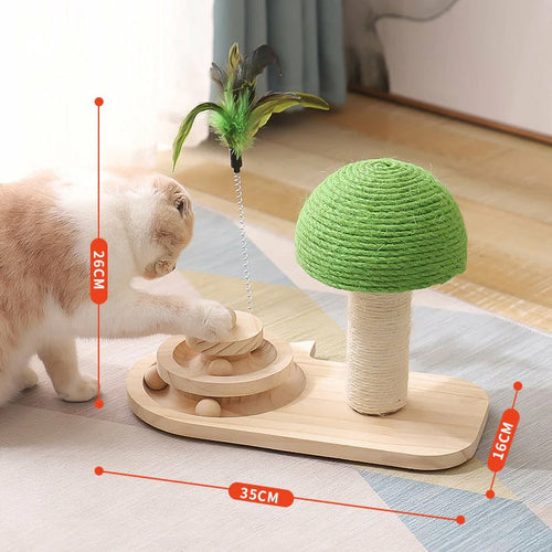 Pet Tree Scratching Post with Toy – Fun, Interactive, and Durable for Cats