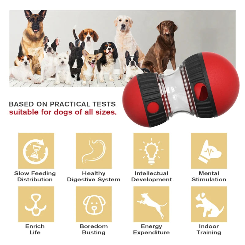 Interactive Dog Toy – Food Dispensing Ball for Intelligent Play and Healthy Habits