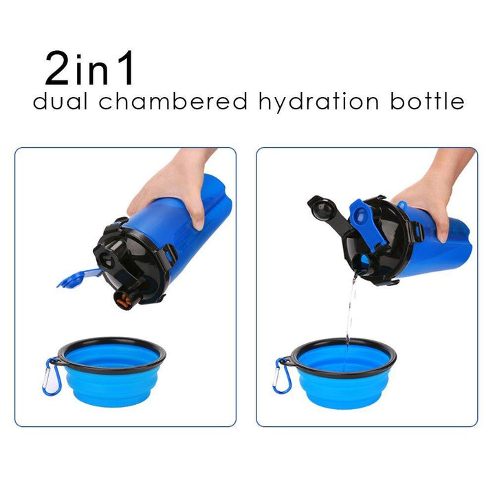 How the 2 in 1 drinking bottle works