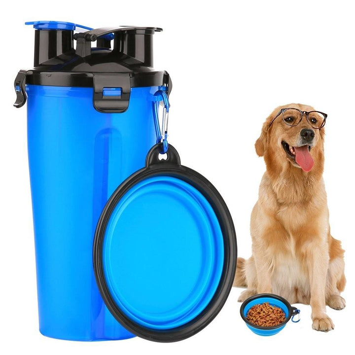 2 in 1 dog drinking bottle with bowl