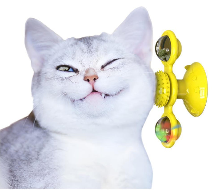 Cats Whirling LED Balls – Interactive Suction Cup Toy for Cats