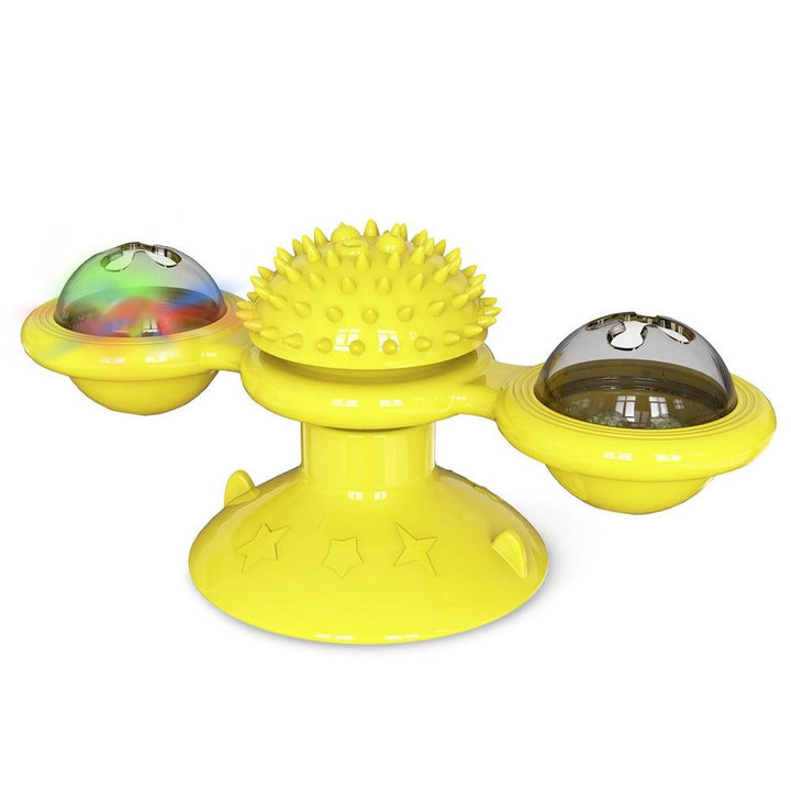 Cats Whirling LED Balls – Interactive Suction Cup Toy for Cats