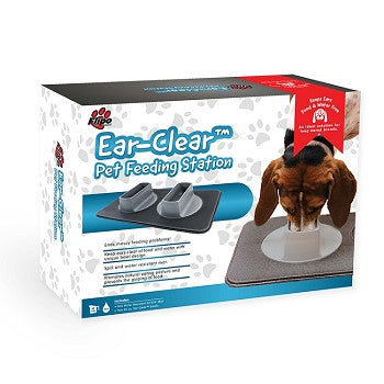 Ear-Clear Pet Feeding Station – Keep Your Dog’s Ears Clean and Feeding Area Mess-Free